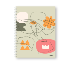Caderno Wire-o Capa Dura Rabisco Coleção Mulheres (Diversos tamanhos) 08