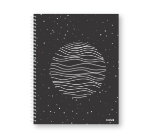 Caderno Wire-o Capa Dura Rabisco (Diversos tamanhos) Noite Linhas
