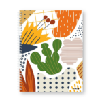 Caderno Wire-o Capa Dura Rabisco (Diversos tamanhos) Estampa Orgânica 03