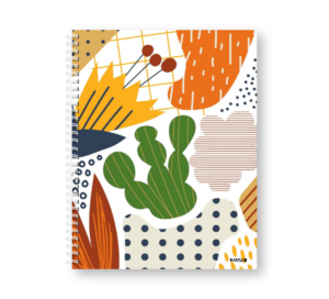 Caderno Wire-o Capa Dura Rabisco (Diversos tamanhos) Estampa Orgânica 03