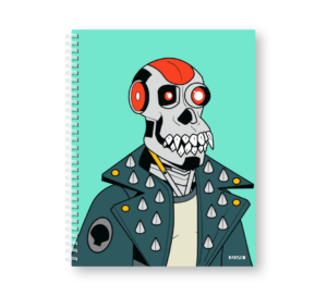 Caderno Wire-o Capa Dura Rabisco - Coleção Macacos (Diversos tamanhos) Cyborg