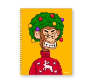 Caderno Wire-o Capa Dura Rabisco - Coleção Macacos (Diversos tamanhos) Natal