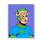 Caderno Wire-o Capa Dura Rabisco - Coleção Macacos (Diversos tamanhos) Zumbi