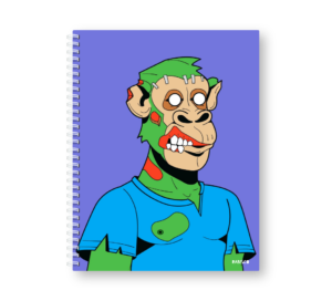 Caderno Wire-o Capa Dura Rabisco - Coleção Macacos (Diversos tamanhos) Zumbi