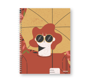 Caderno Wire-o Capa Dura Rabisco - Ilustração (Diversos tamanhos)